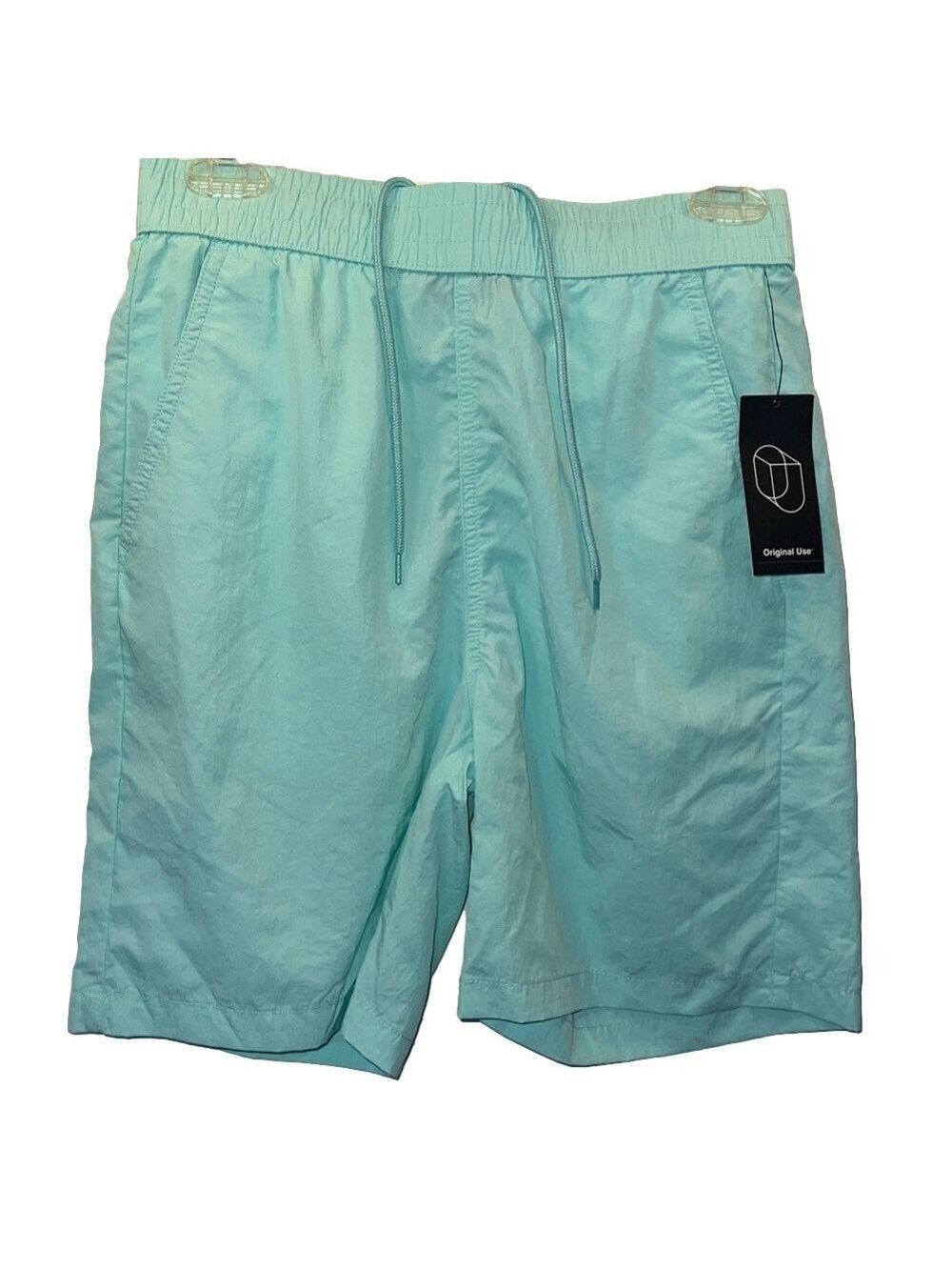 Seafoam Green Drawstring Shorts, Size XS